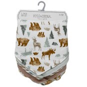 Wholesale - 5pk FOX BANADA BIBS - INTERLOCK C/P 72, UPC: 191655225211
